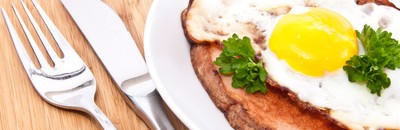Leberkäse mit Spiegelei